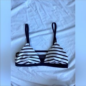 Target striped bikini top
